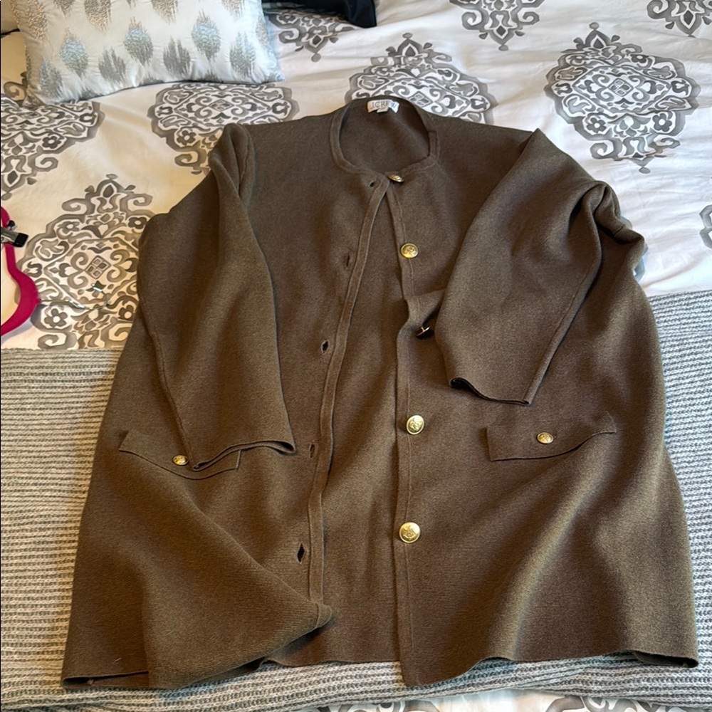 J. Crew Brown Cardigan Sweater